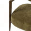 Chaises d'appoint confortables, chaise longue moderne en tissu vert