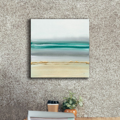 Linear Emerald 2' by Chris Paschke Canvas Wall Art, 18" x 18"