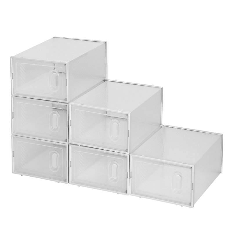 6 Pair Stackable Shoe Storage Box