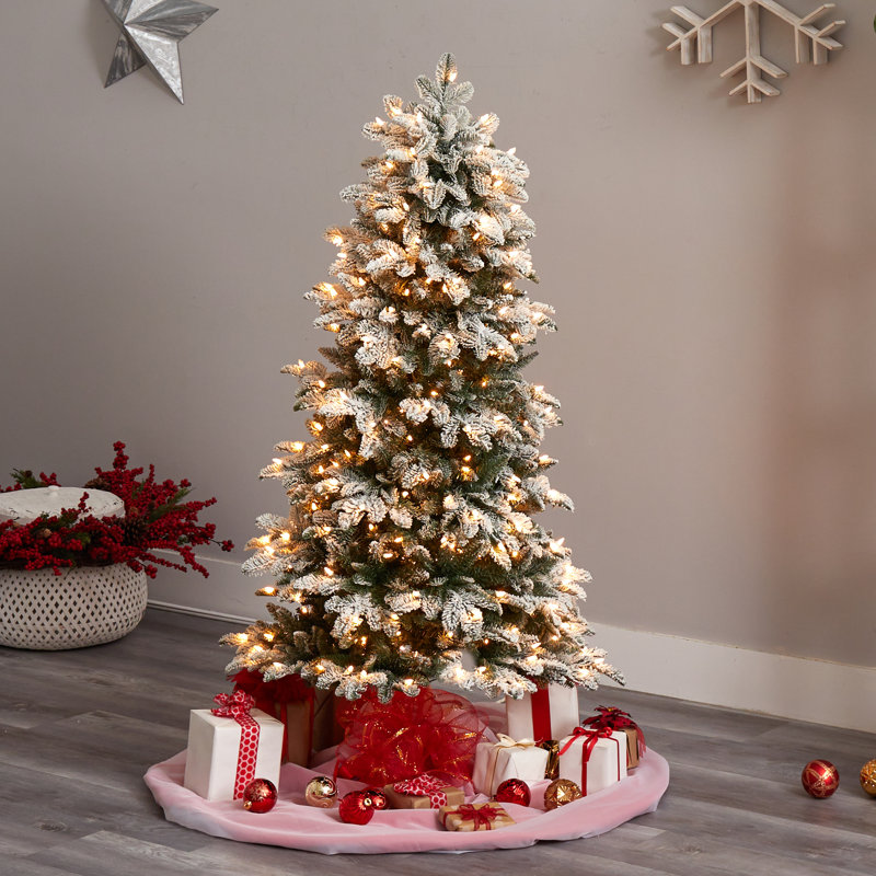 Lighted Artificial Christmas Tree, 5' H