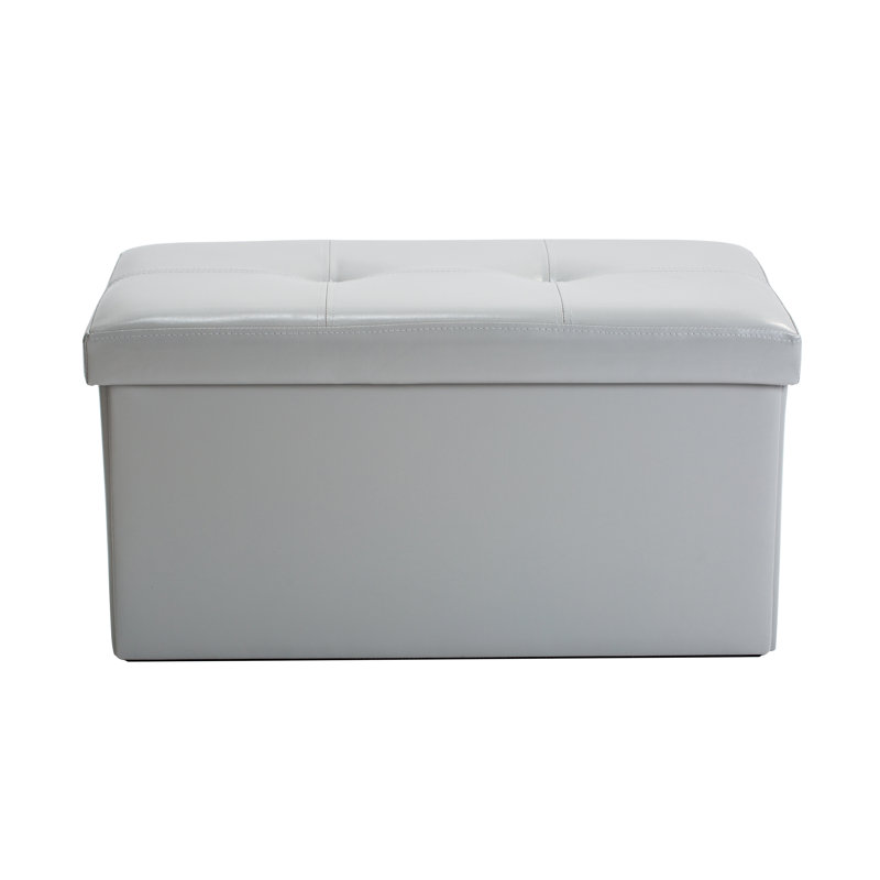 Besjana Upholstered Ottoman, Gray