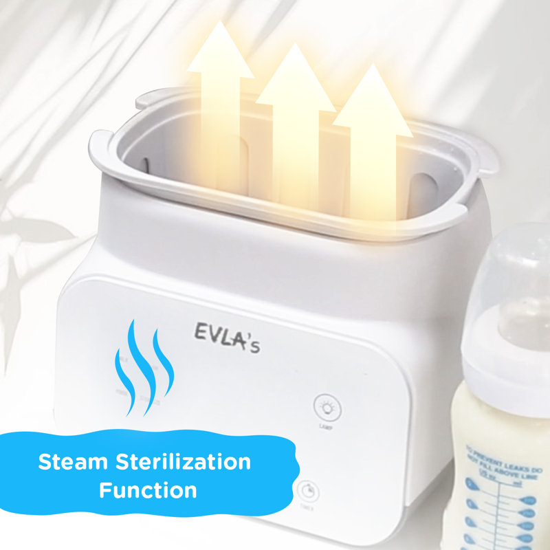 Baby Bottle Warmer, Multi-function Feeding Bottle Warmer, Fast And Accurate Breastmilk And Formula Milk Warmer With Timer, Defrost, Keep Warm, Baby Food Jar Heating Functions, White