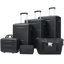 Ensemble de bagage 6 pièces, valise rigide avec double roulettes à poignée verrouillable, étui à cosmétiques 14 po, bagage 20/24/28 po avec sac de voyage et trousse de toilette