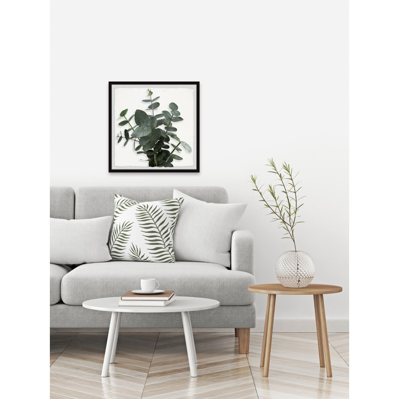 Eucalyptus Leaves - Single Picture Frame Painting, 45cm H x 45cm W x 3.81cm D