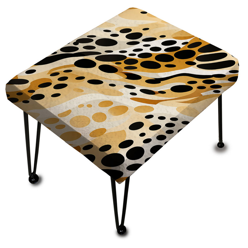Matia - Repose-pieds rectangulaire abstrait