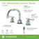 Dia Widespread Two-Handle Bathroom Faucet with Push Pop Drain Assembly