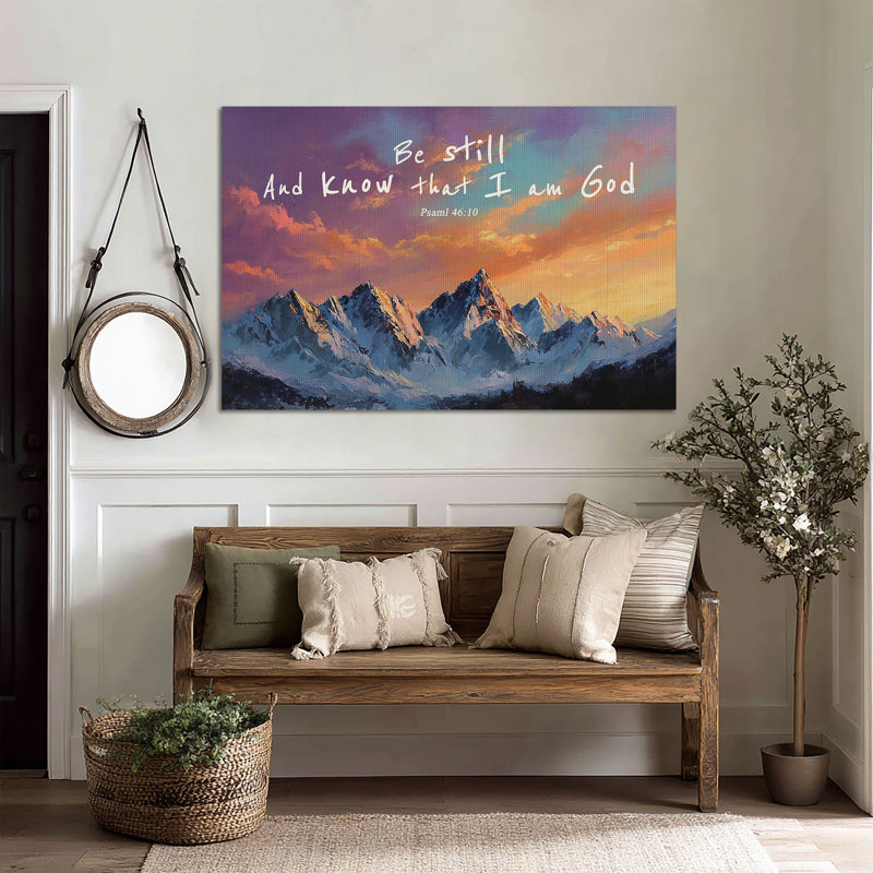 Art mural sur toile Faith Mountain Sunset, L 36 po x H 24 po