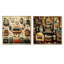 Nostalgic Jukebox Tunes IV - Jukeboxes, ensemble de 2 impressions sur toile-102580908-102580910