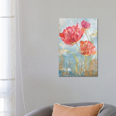 Floral Dance II by Nan - Wrapped Canvas Painting