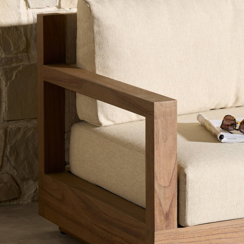 Venda Outdoor Sofa 86"-Stained Toasted Brown-FSC
