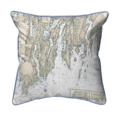 BoothBay ME Corded Indoor/Outdoor Throw Pillow