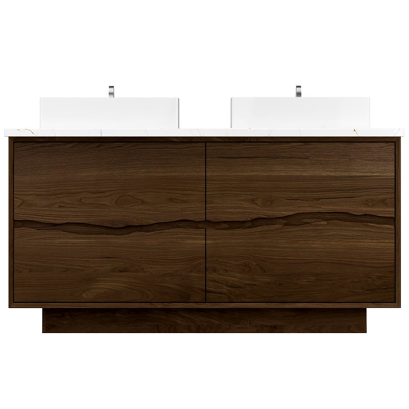 Ventura Four-Drawer Double Bath Vanity, 60", Estate Emulsion