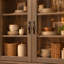 71.4 " W Glass Dining Hutch