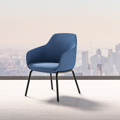 Lilly Upholstered Armchair with Metal Legs from 9to5 Seating