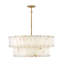 Simone 8 - Light Steel Dimmable Drum Chandelier