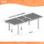 Ensemble repas extensible pour 8 personnes Anautica