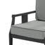 Chaise longue d'extérieur en bois de teck l 27,1 po avec coussin Louque-651570813-651251285