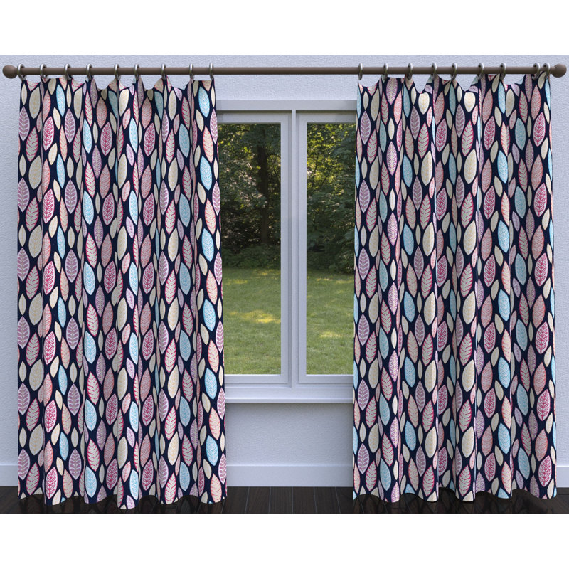 Tissu à imprimé floral, Noir / Jaune