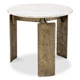 Side Table Bodega Antique Brass Finish