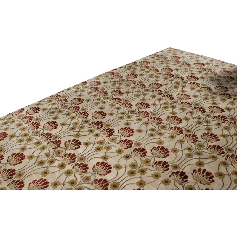 Hand Knotted Area Rug in Ivory