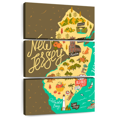Aliaz Tourism New Jersey Map