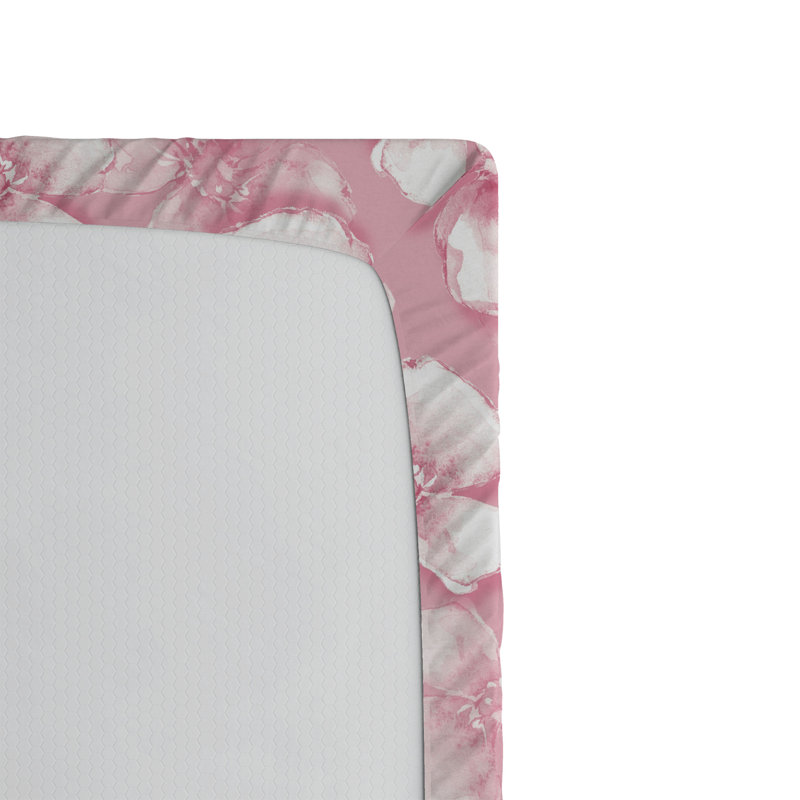 Drap-housse Ambesonne, Drap-housse très grand californien, Rose pastel, rose pâle / floral