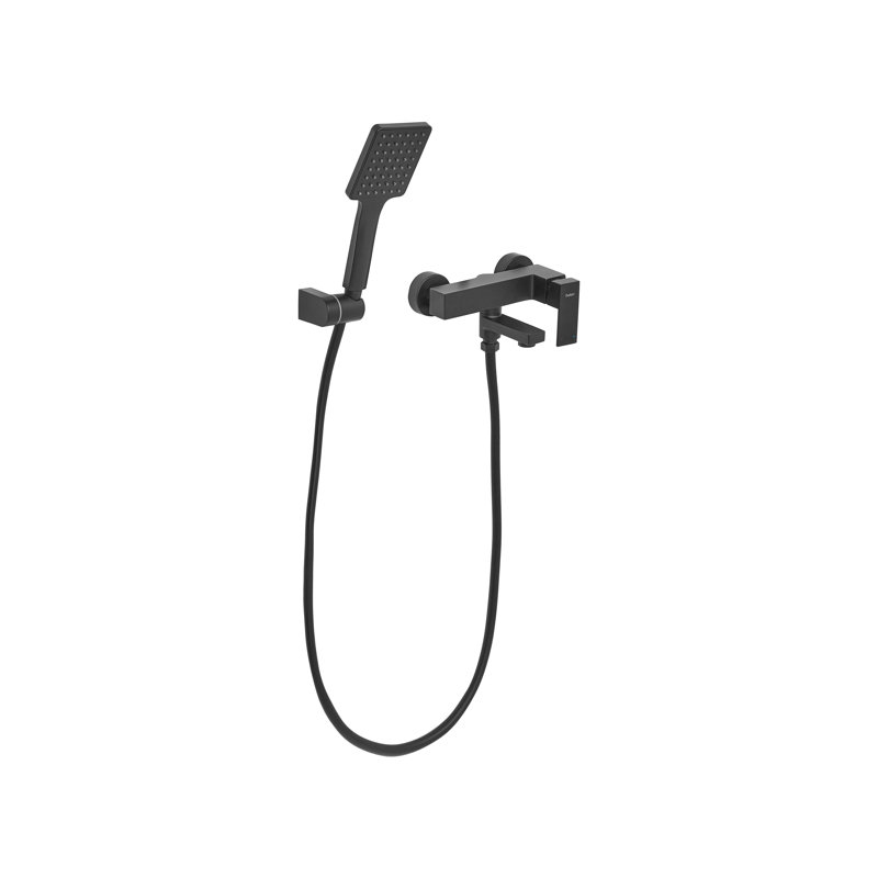 1 Handle Bathroom Bath Shower Mixer Bath Filler with Diverter, Matte Black