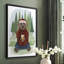 Lumberjack Bear Latte, reproduction encadrée - bois massif-1283678334-1283678333