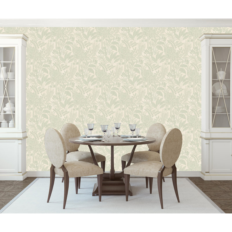 Papier peint texturé non tissé Plaster Botanical Oasis Pi., Vert