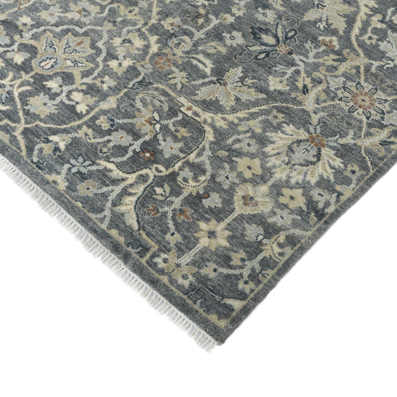 Athens Traditional Hand-Knotted Iron Area Rug, 2' X 3', Rectangle 8' x 10'