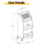18.11 " W Kitchen Cart