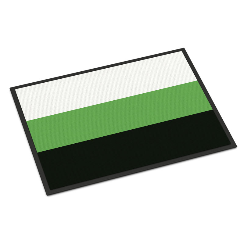 Tapis de porte USA Gay Pride, l 18 po x L 27 po, Fierté neutre