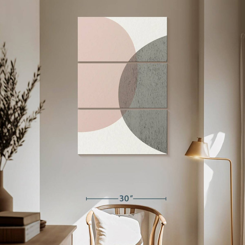 Avery Minimalist Circles II, 65" H x 42" W