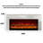 Modern and simple rock panel fireplace TV cabinet with electronic simulated flames-1456356378