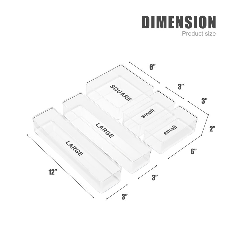 Sorbus Kitchen Pantry Drawer Organizer Set - 5-Piece