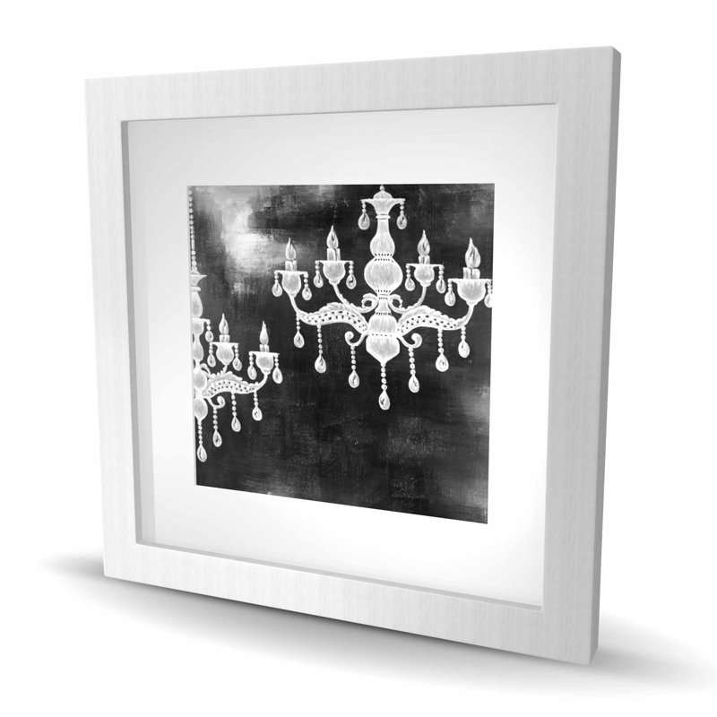 White Chandeliers - Reproduction industrielle avec passe-partout mat