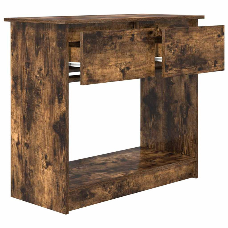 Console Table With Drawers Sonoma Oak 85.5X38.5X74.5 Cm, Smoked Oak