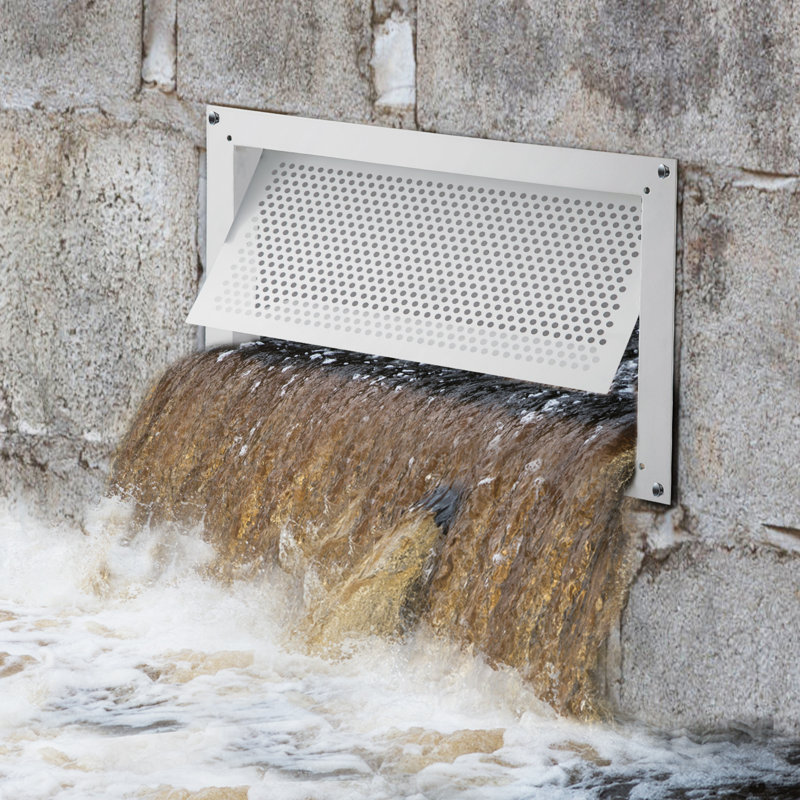 VEVOR 5cm W x 46.5cm L Powder Coated Steel Louver / Gable Vent