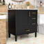 Meuble-lavabo simple autoportant en bois Genett avec grand rangement et lavabo en céramique-1388615423