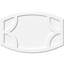 Médaillon de plafond contemporain en PVC de qualité architecturale Kailey l 24 po x H 16 po x P 2 po x P 13 po x P 1 po-36079198-137837514-137837603