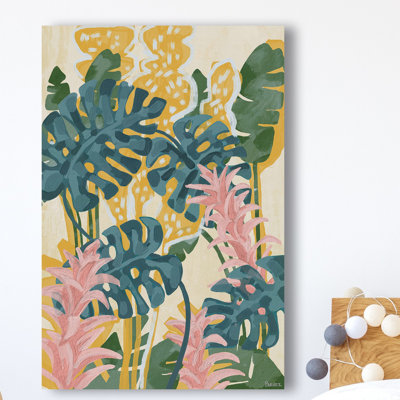 Colourful Foliage Print on Canvas