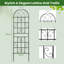 Metal Arched Trellis-114426223