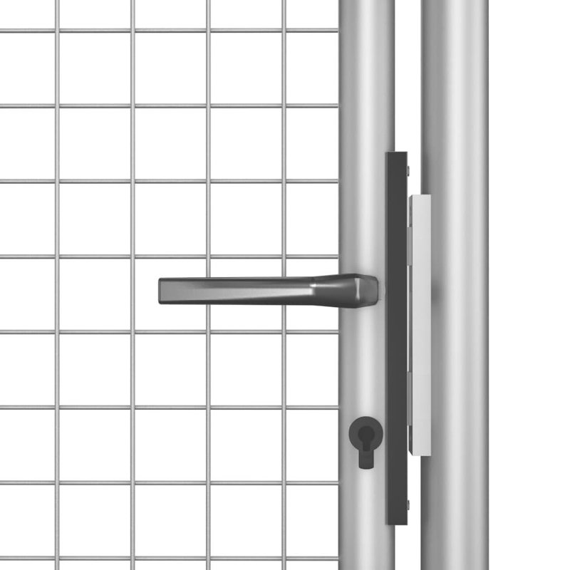 Absalom Silver Metal Gate, 105cm W x 225cm H
