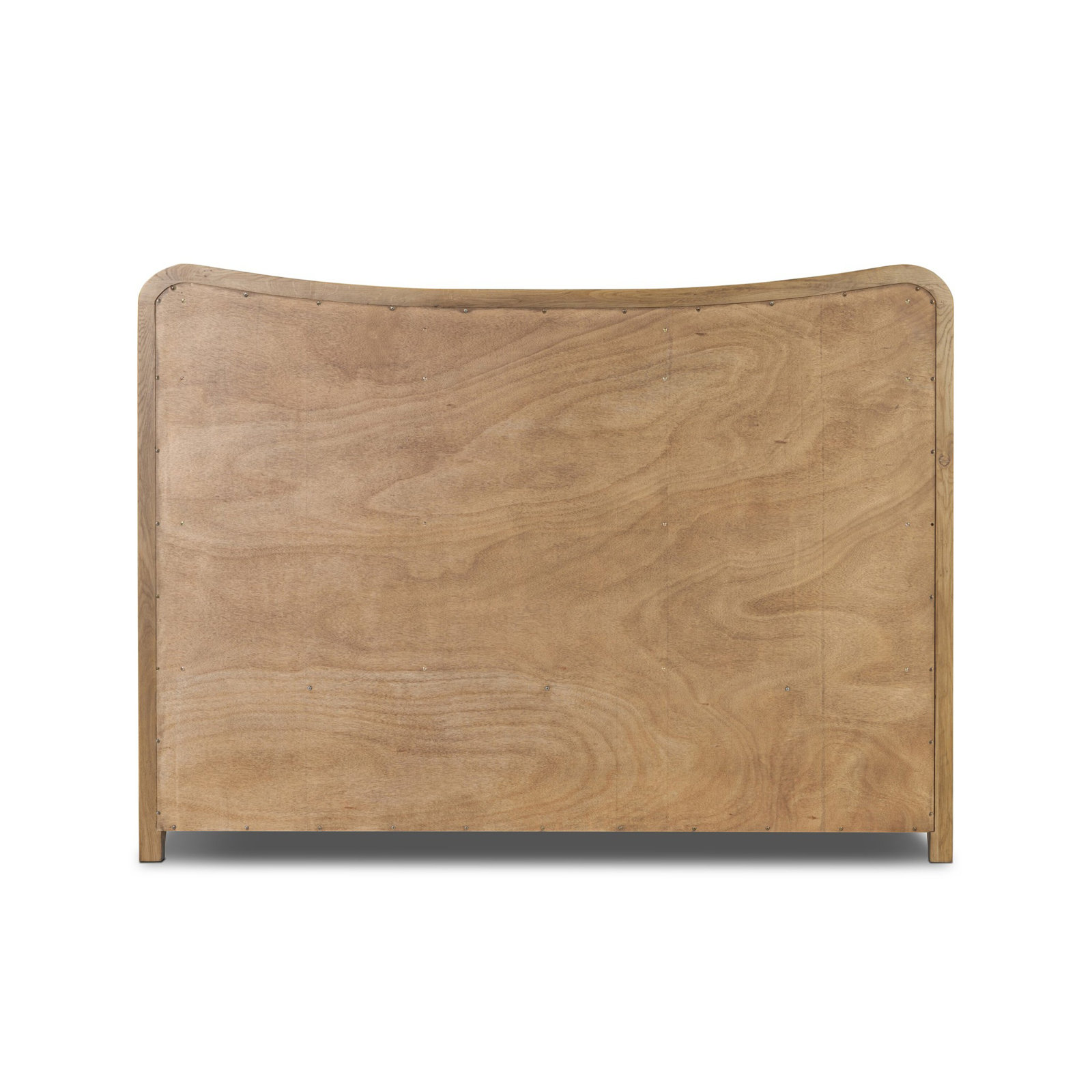Linen Upholstered Oak Bed, Queen, Fallingbrook Natural