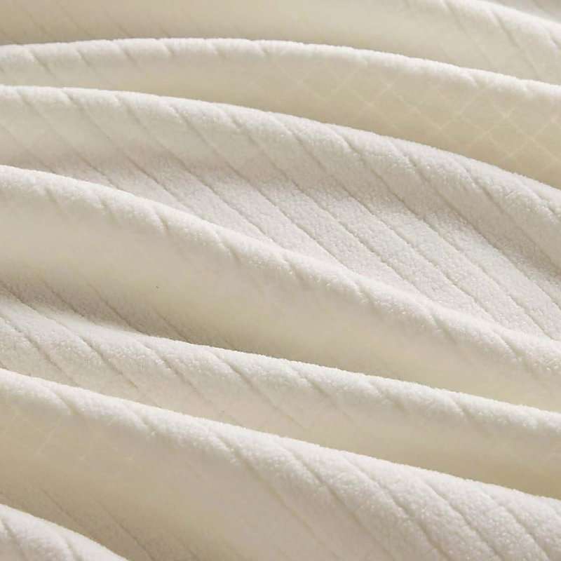 Couverture en micropolaire simple, Taupe, Lit simple