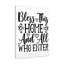 Bless This Home And All Who Enter - Wrapped Canvas Print-340948258