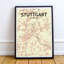 Stuttgart City Map - No Frame Print-1206372106