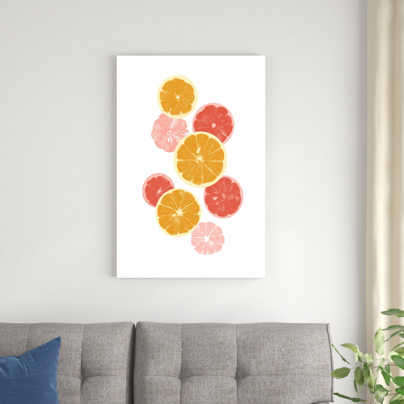 " Festive Fruit I " by Emma Caroline Painting Print, 36" H x 24" W