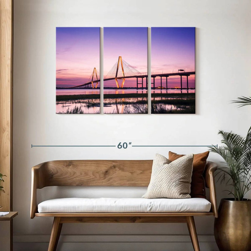Ravenel Bridge Lights, 28" H x 45" W