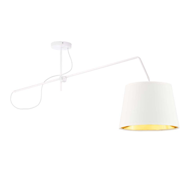 Niall 1 - Light Dome Pendant, White, White